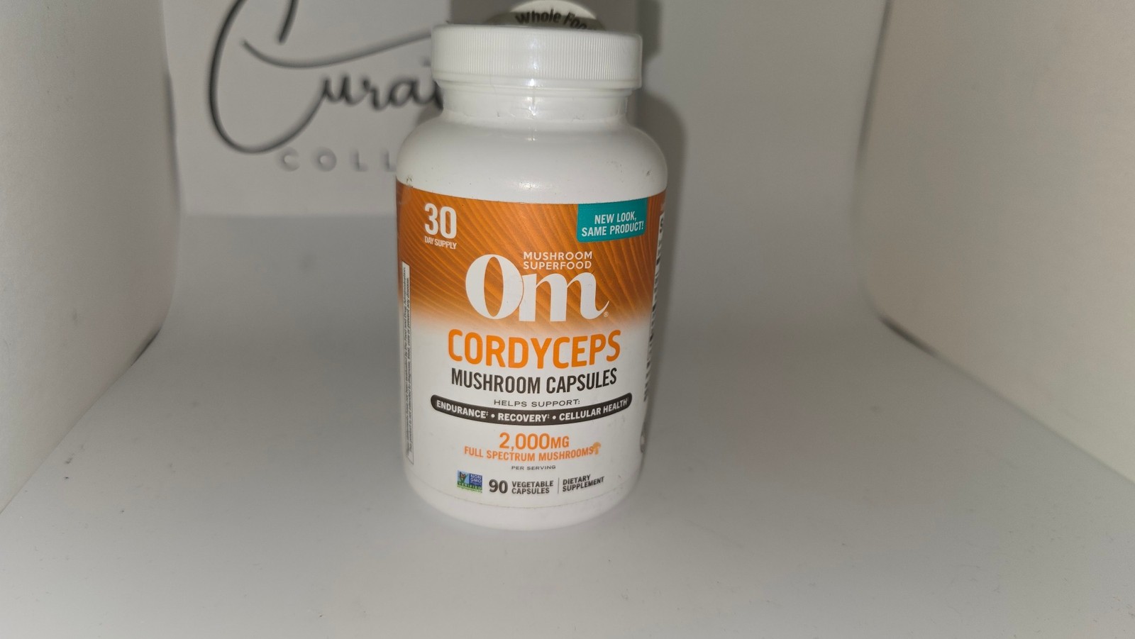 Om Cordyceps Mushroom Superfood 2000mg Endurance Recovery 90 Ct Exp 12/26