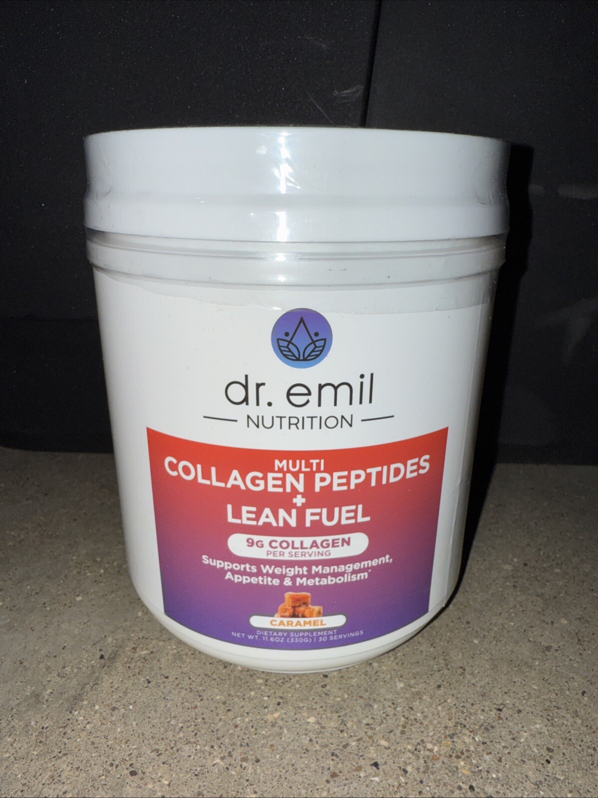 Dr. Emil Multi Collagen Peptides + Lean Fuel Caramel 30 Servings 12/25