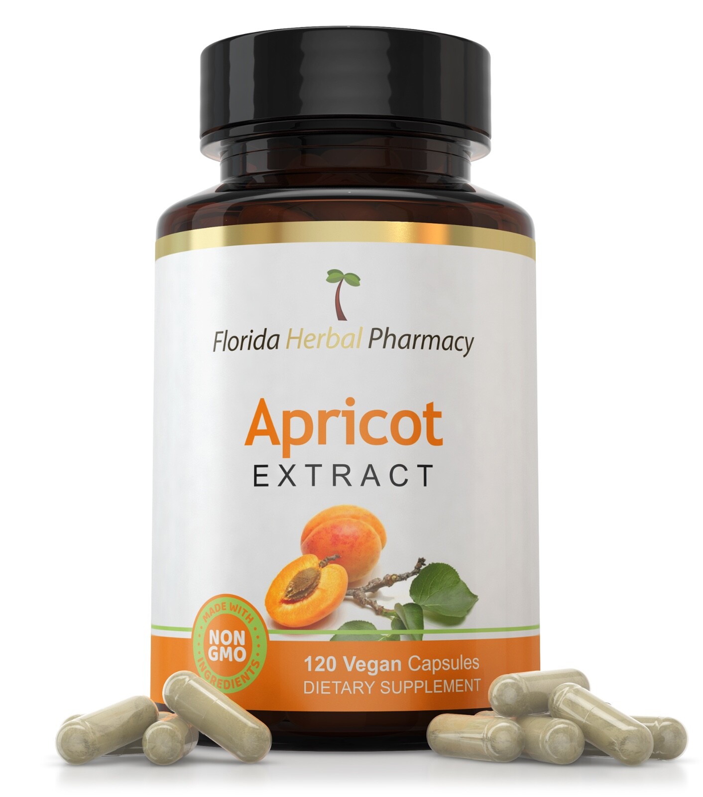 Apricot Extract Capsules 10:1 Supplement (120 Capsules)