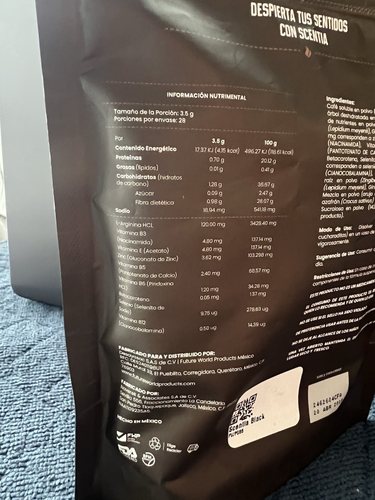 Premium Coffee Supplement with EnoSTIM – Nitric Oxide, Energy & Performance 98 g