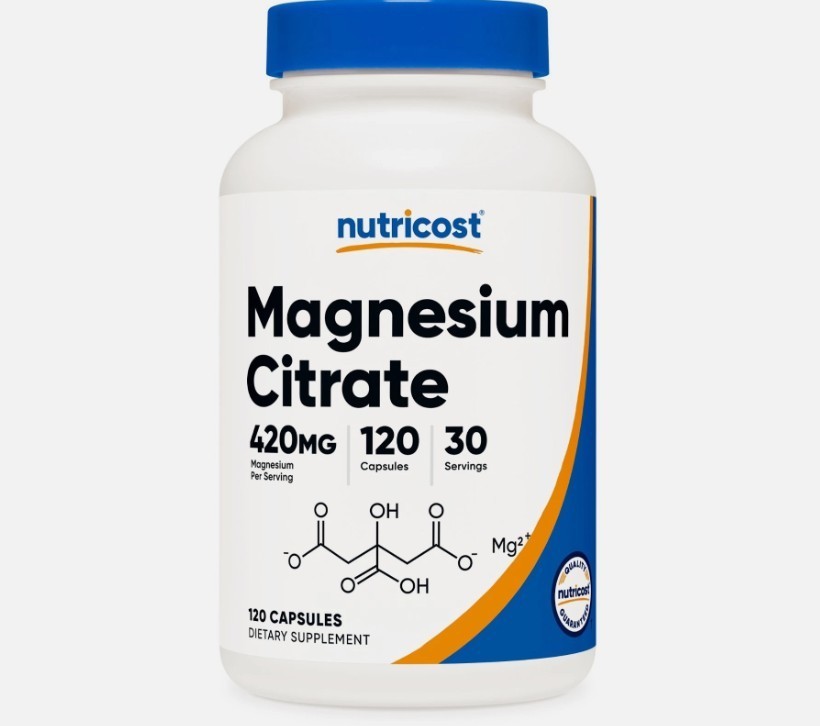 Nutricost Magnesium Citrate 120 Capsules, 420mg, 30 Servings – Gluten Free