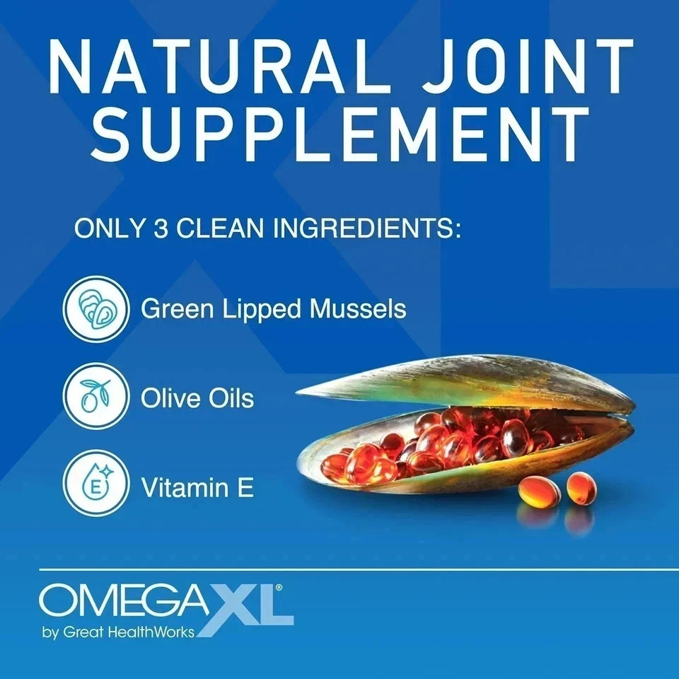 LOT of 2 Omga- xl 60ct (120) Joint And Muscle Support (Shop Now –Ends Tonight)