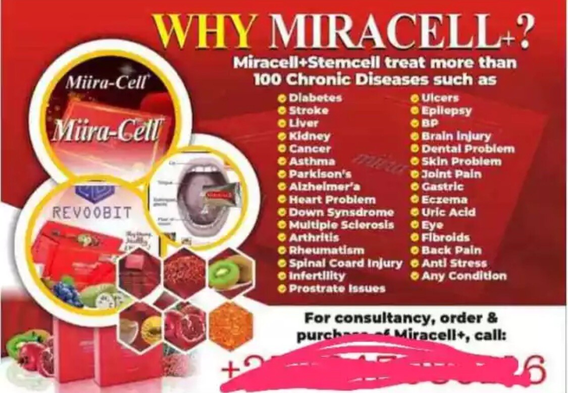 Miira-cell plus -By Revoobit International-24 sachets per box