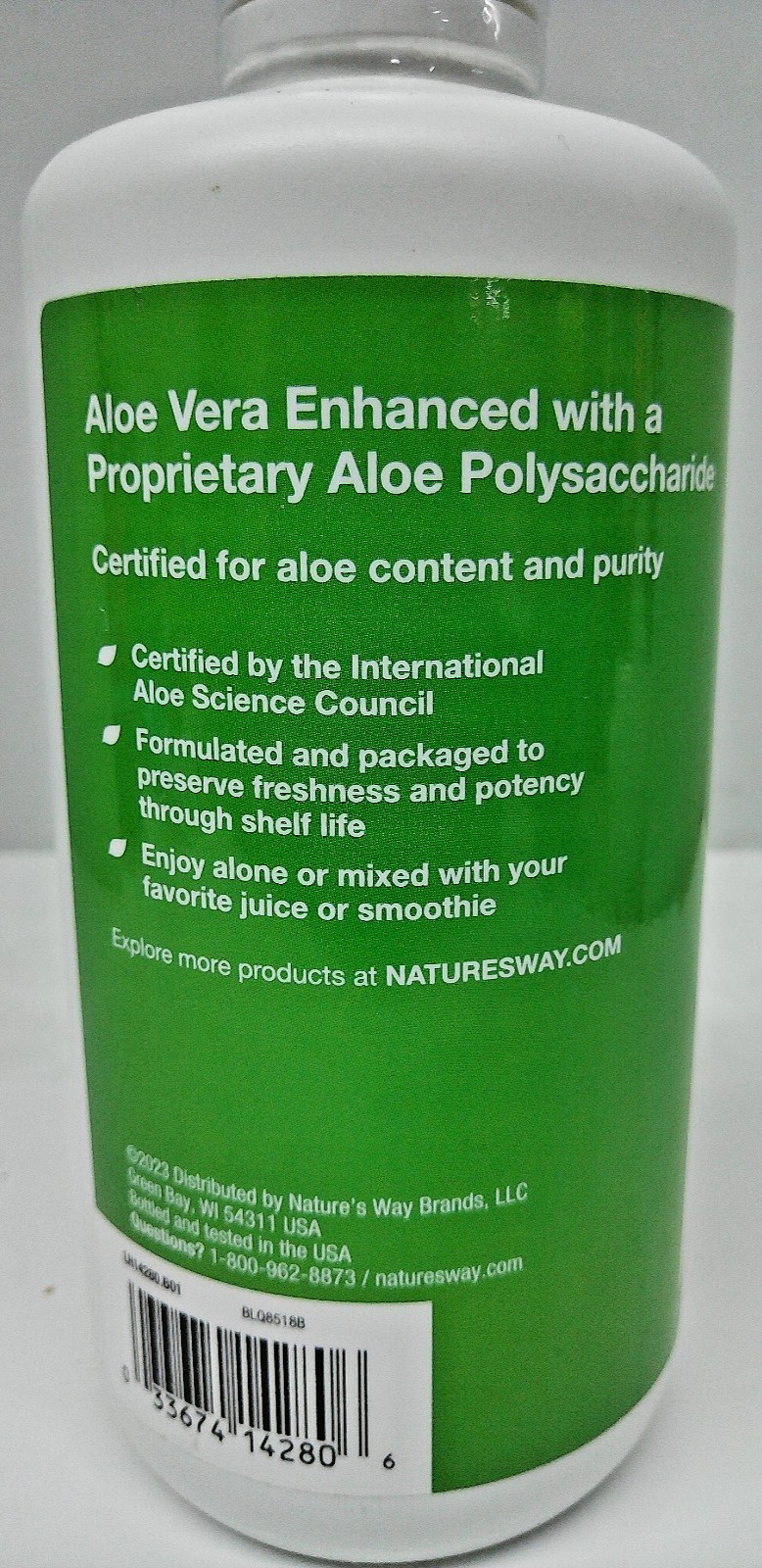 Natures Way Aloe Vera Leaf Juice With Aloe Polymax+ 33.8fl oz