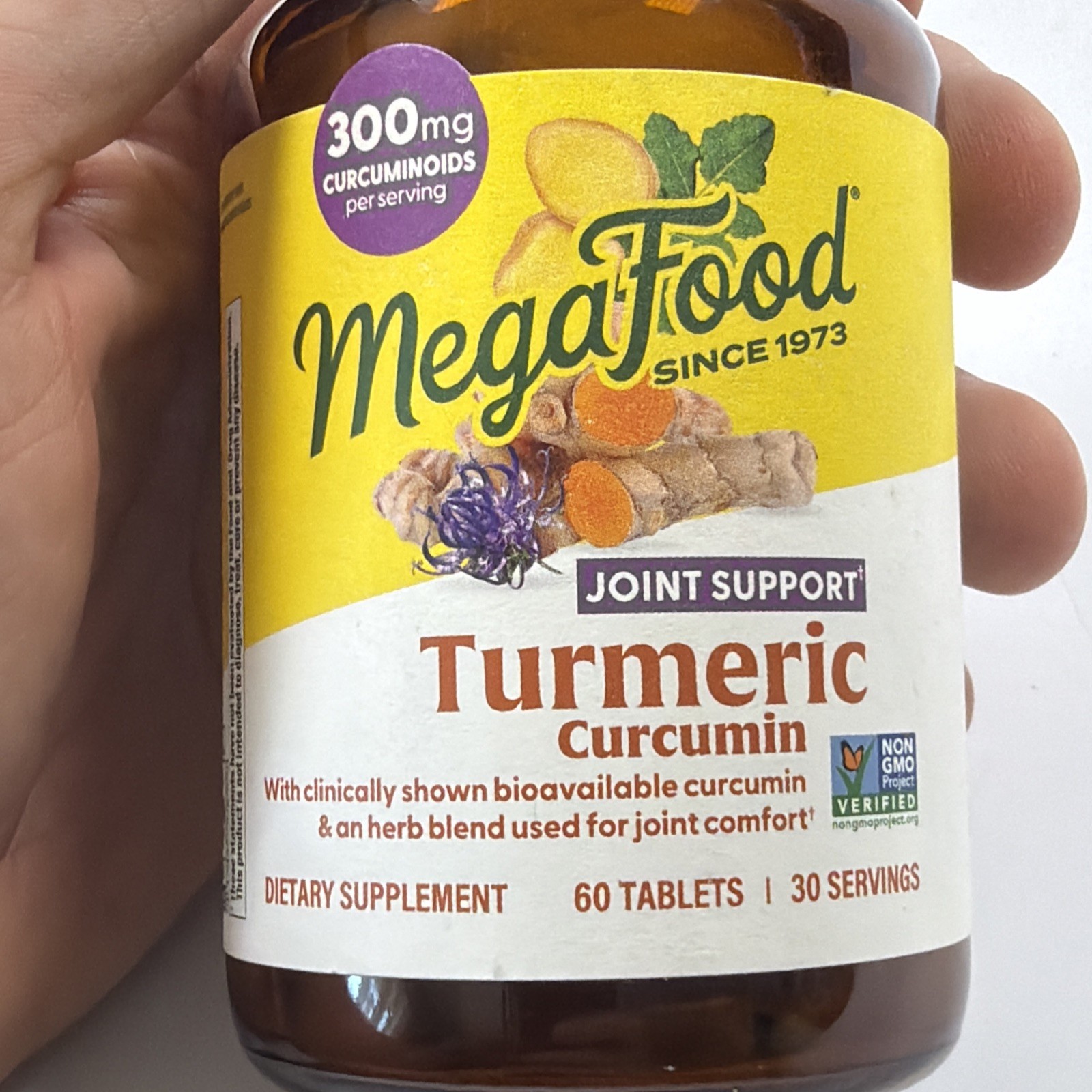 MegaFood Joint Support Tumeric Curcumin Dietary Supp 60 Tablets EXP 05/2027 New