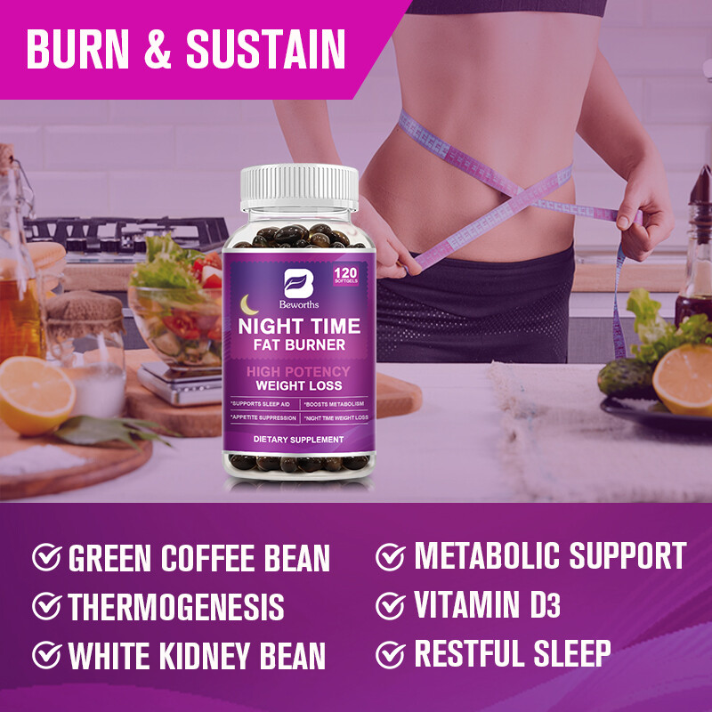 Night Time Fat Burner Supplement For Fat Burn Weight Loss Appetite Suppressant