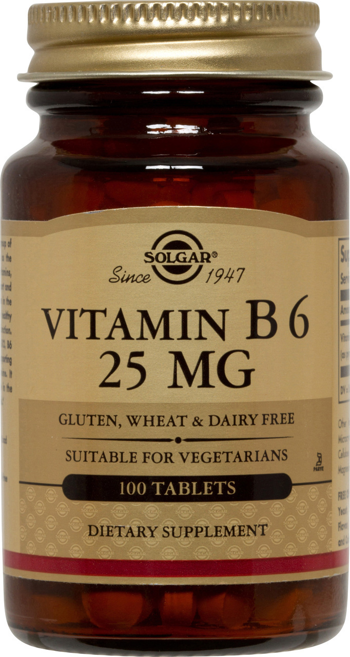 Solgar Vitamin B6 25mg 100 Tablets