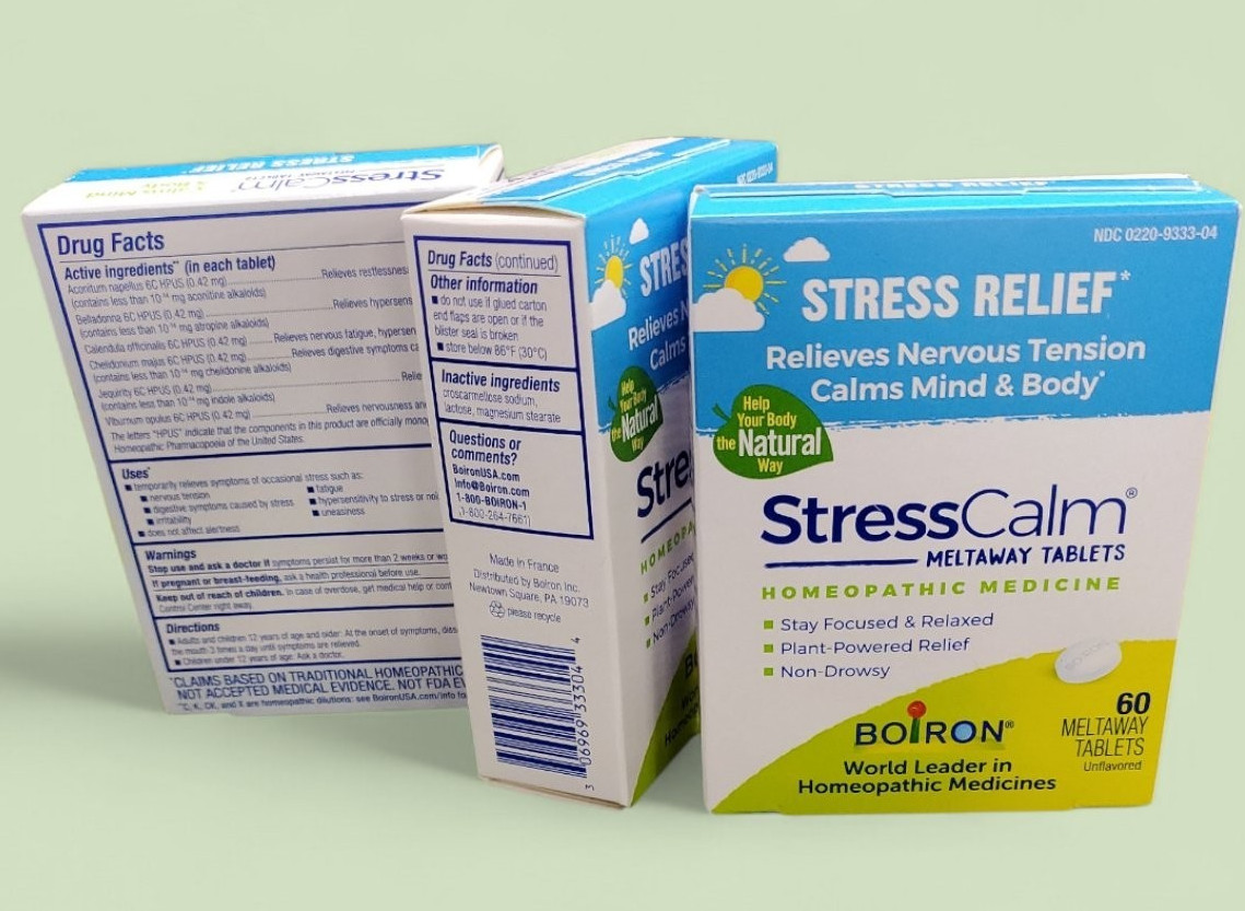Lot of 3 (60 Tablets Each) Boiron StressCalm Stress Calm 3 Pack EXP. 01/2030