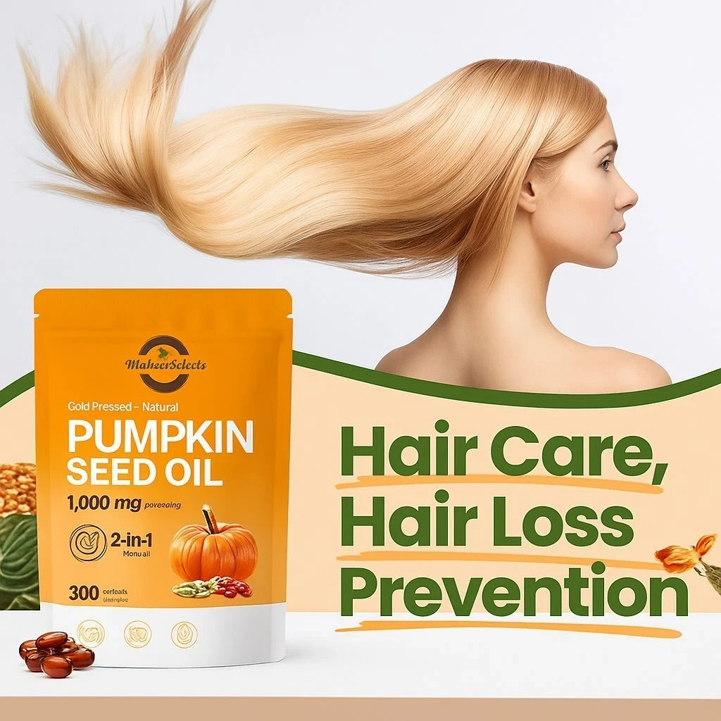 Pumpkin Seed Oil 1000mg with Saw Palmetto 300 Softgels