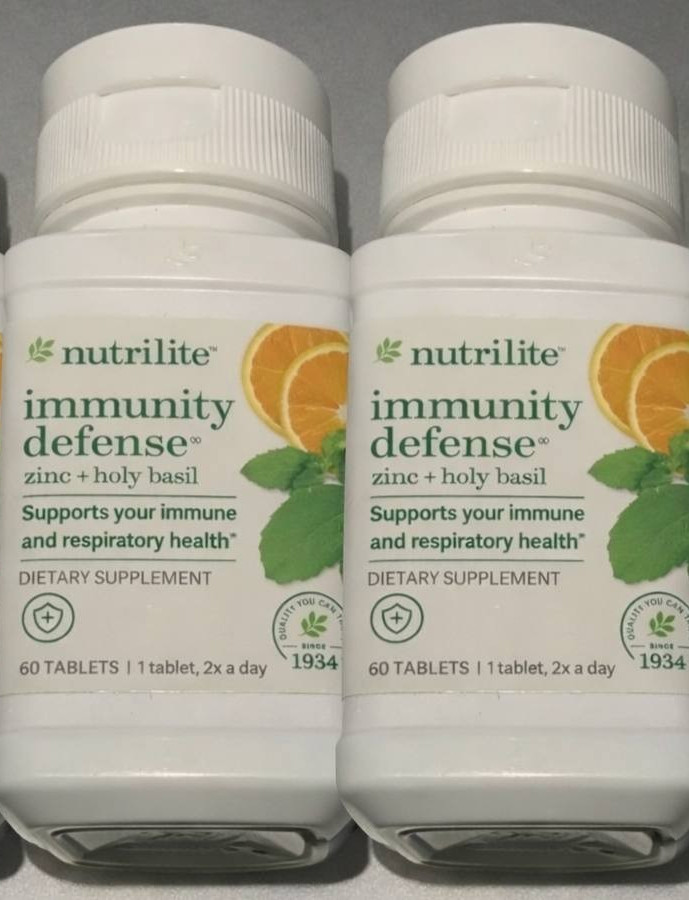 Nutrilite Immunity Defense Zinc + Holy Basil -120 Tablets (60 Day Supply)