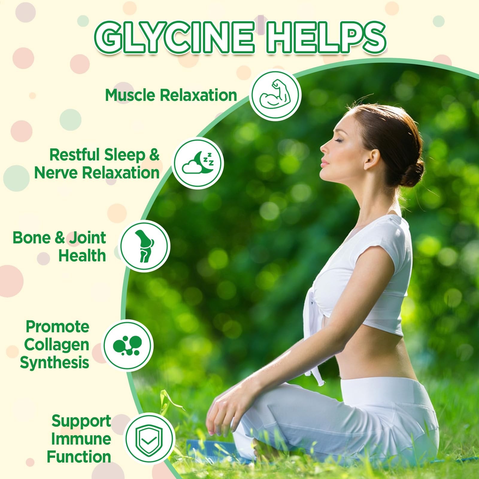 Glycine 3g Gummies, with L Alanine 1000 mg, L Theanine, 1 Count (Pack of 60)