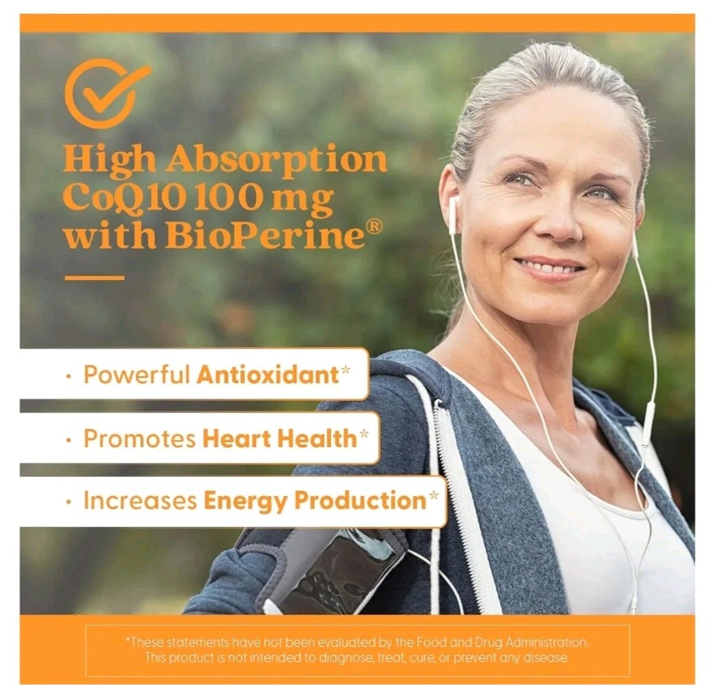 Doctor’s Best High Absorption CoQ10 200mg with 60 Count (Pack of 1)
