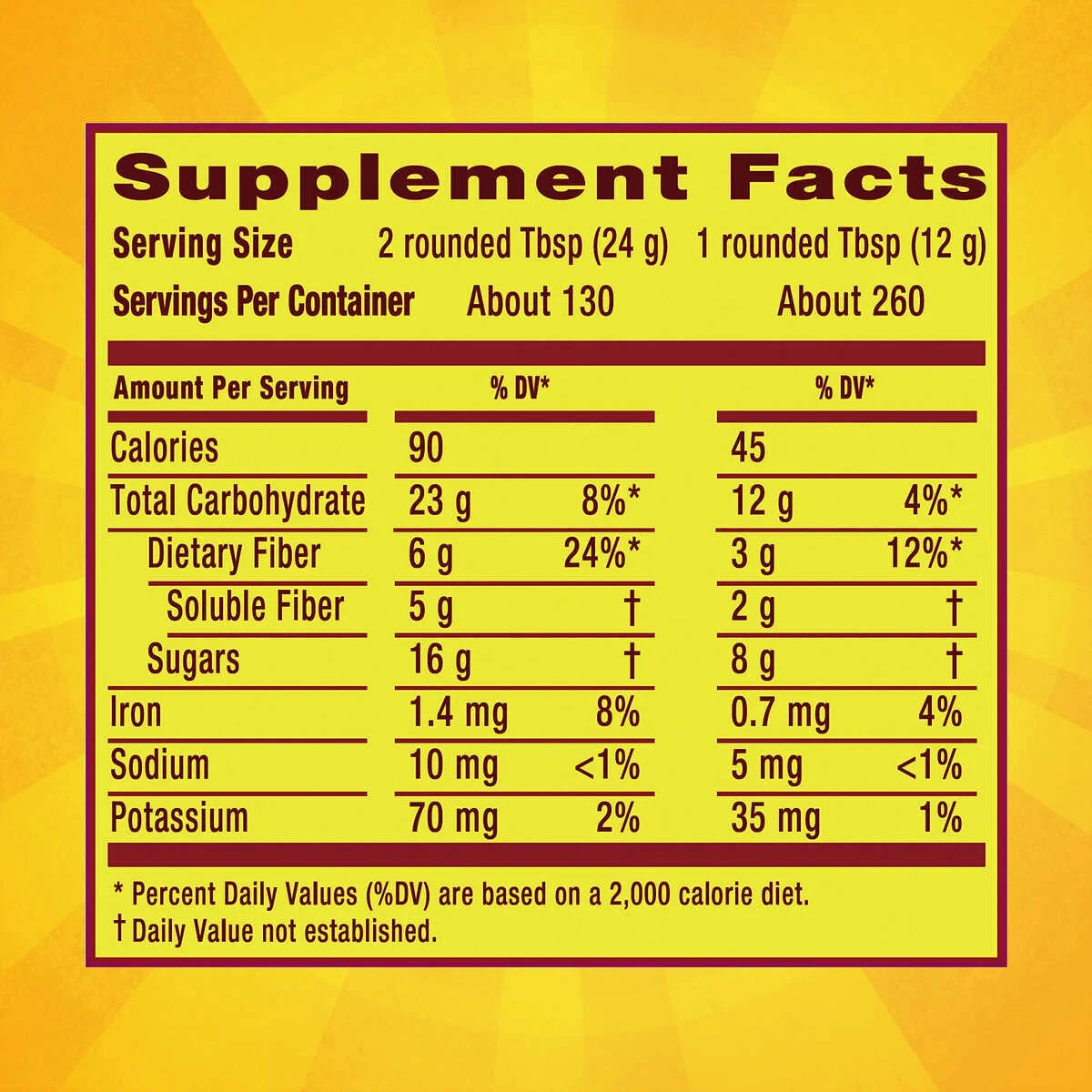 Metamucil MultiHealth Fiber 260 Doses Orange Smooth with Real Sugar Exp 9/2027