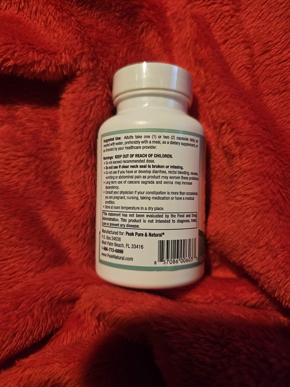 Peak Colon Support- Colon Cleanse, Detox, Gut Health.** 2 Bottles**. Exp. 09/26