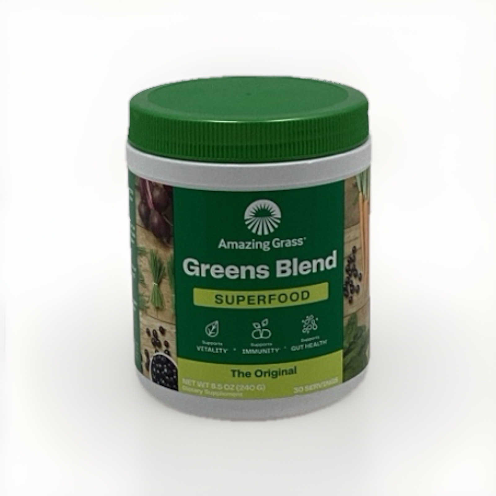 AMAZING GRASS SUPERFOOD GREENS BLEND THE ORIGINAL 8.5 OZ EXP 10/26 OR BETTER