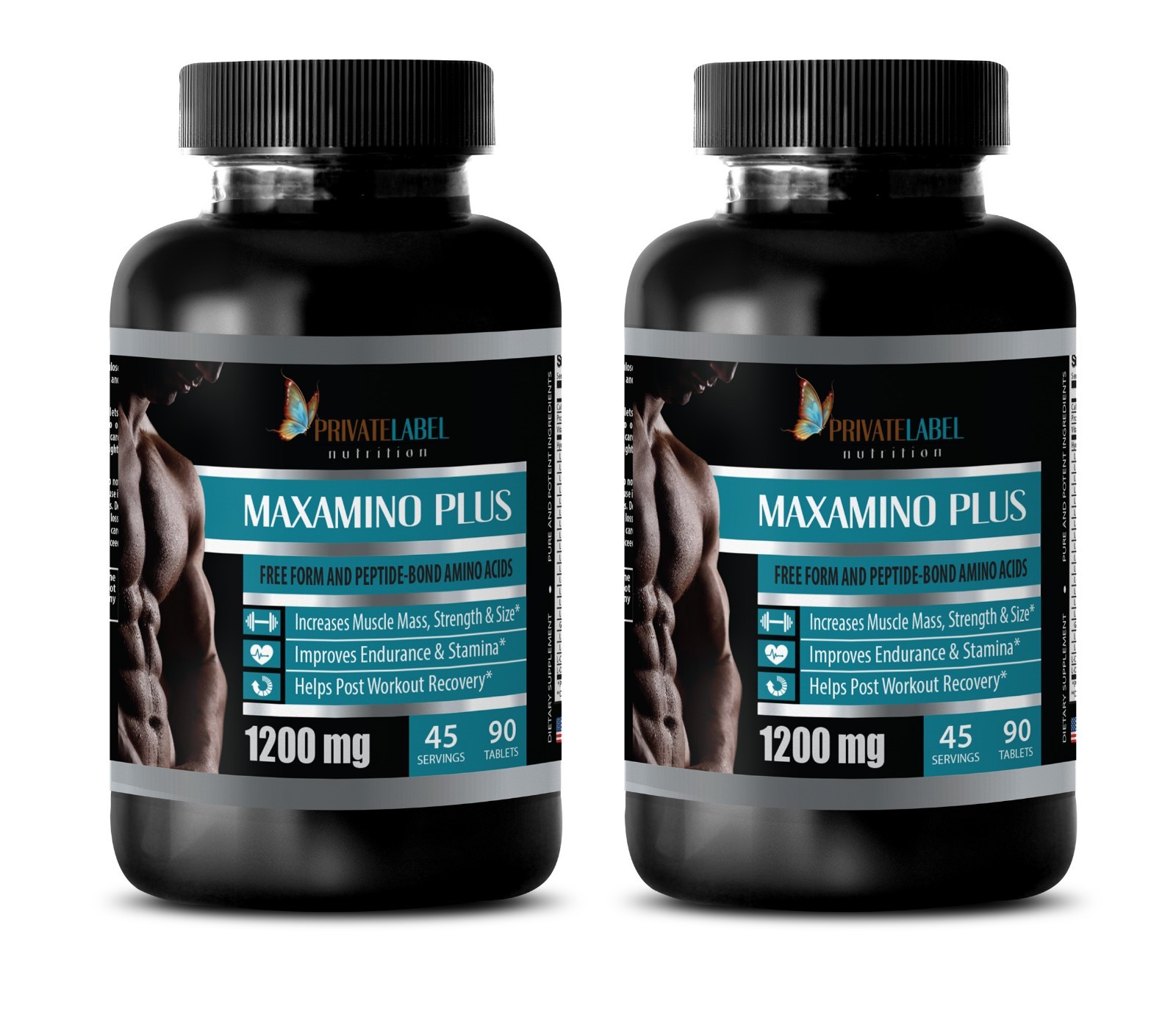 Low In Calories – MAXAMINO PLUS 1200 – Post Workout Recovery – 2 Bottles 180 Tab