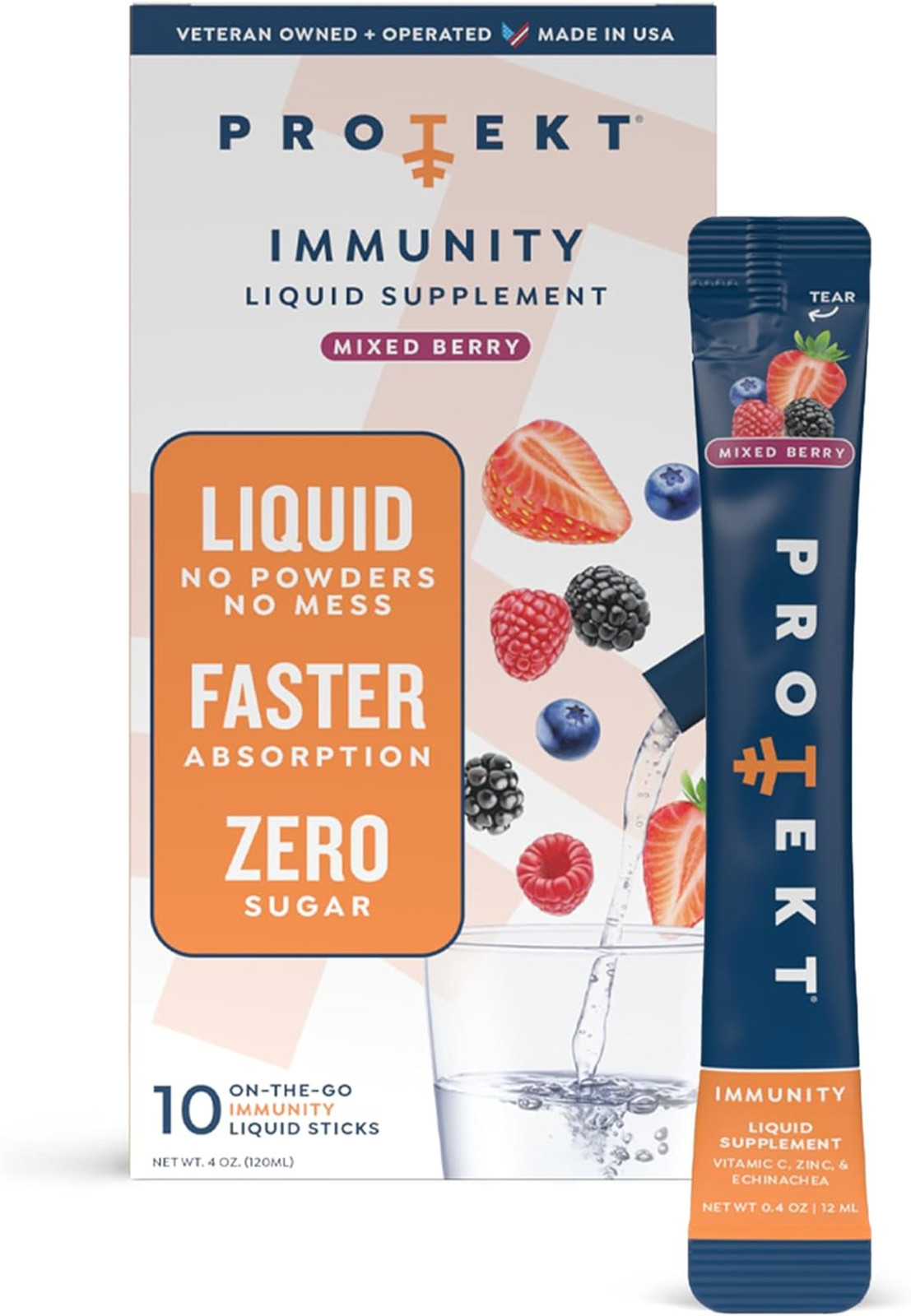 Liquid Immune Support Supplement Liquid Drink Mix Vitamin C Zinc Immune Boosters