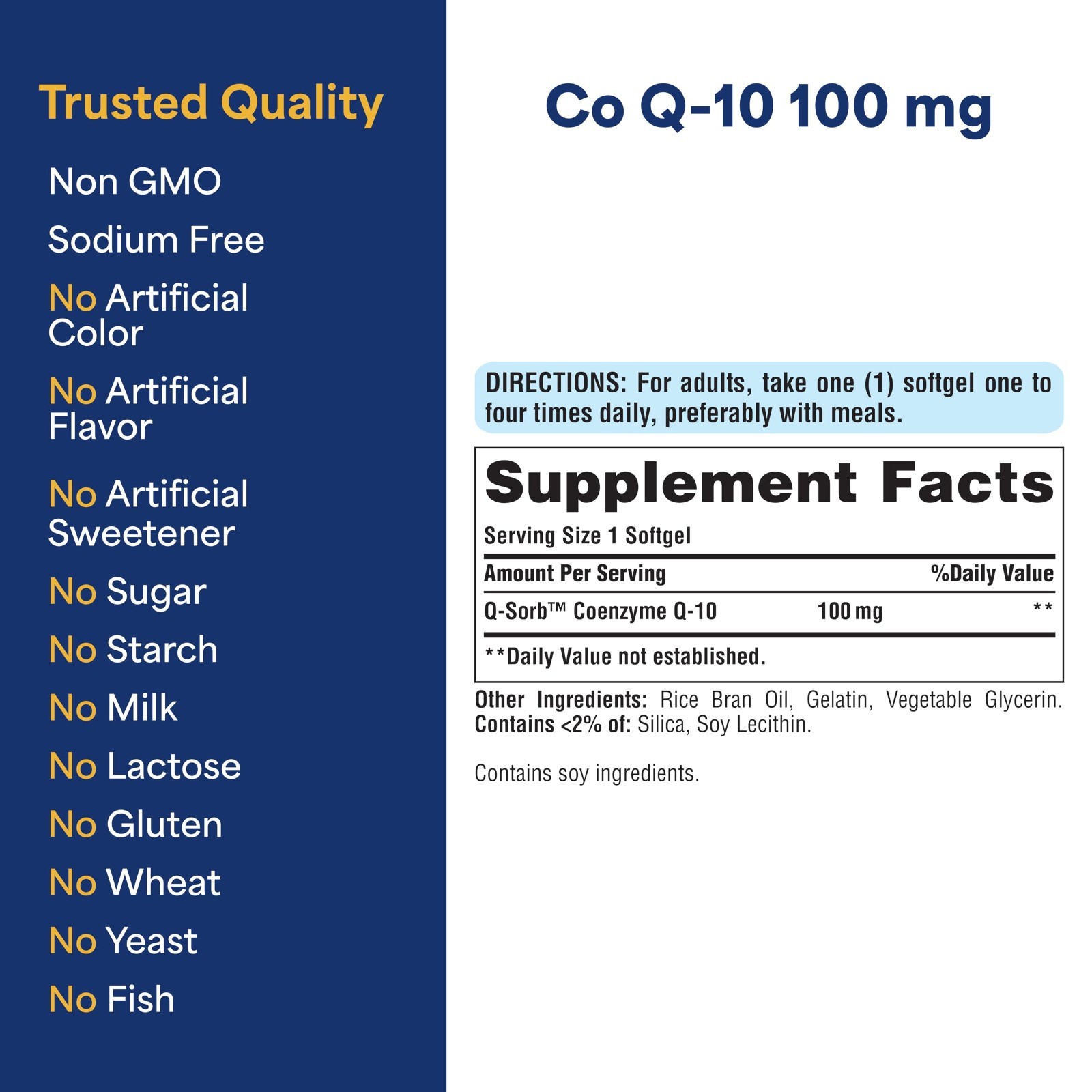 Coenzyme Q10 100mg – 240 Rapid Release Softgels for Heart Health & Energy Boost