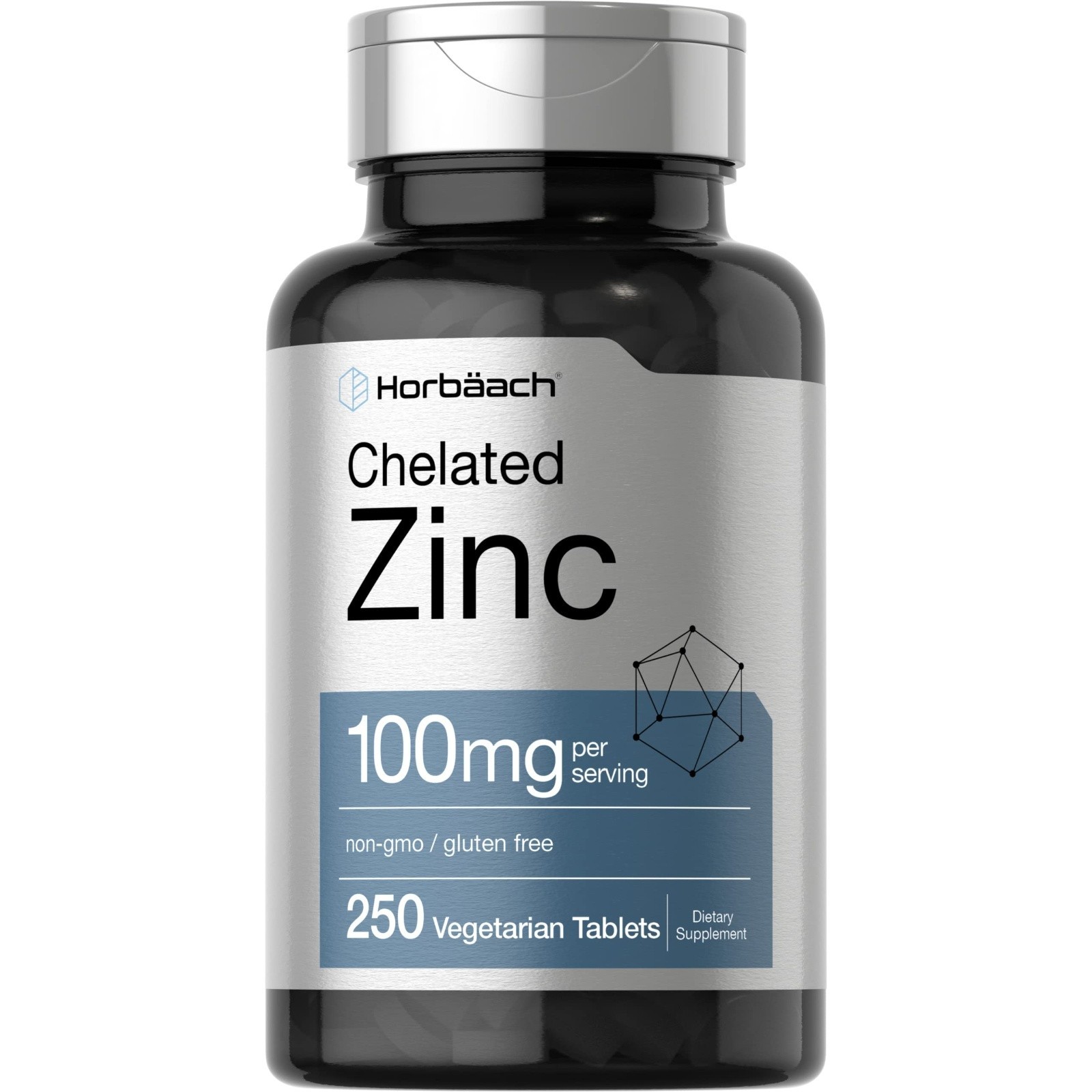 Chelated Zinc Supplement 100mg | 250 Tablets