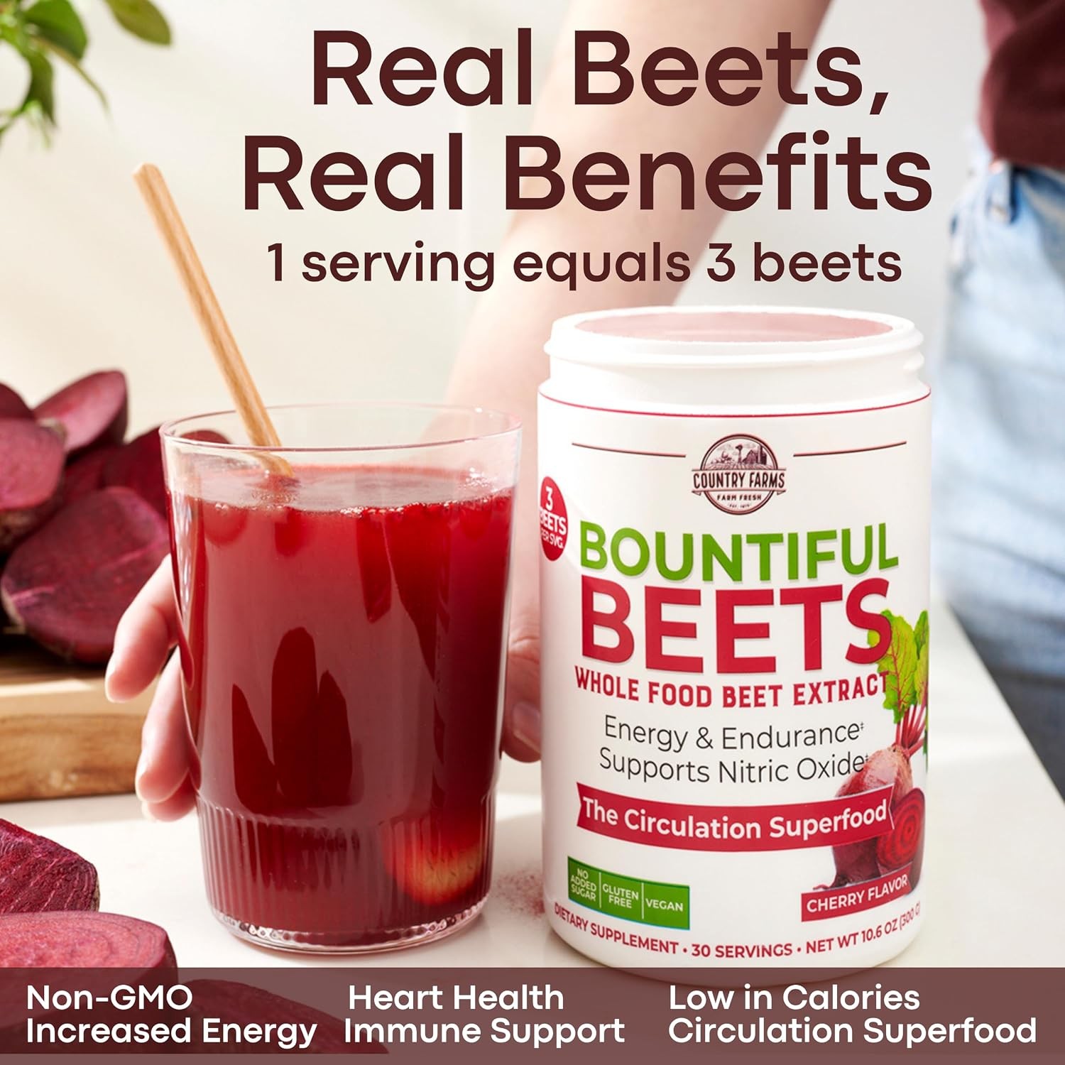 Beetroot Extract Powder Superfood Supplement 10.6 Ounce Wholefood Concentrate