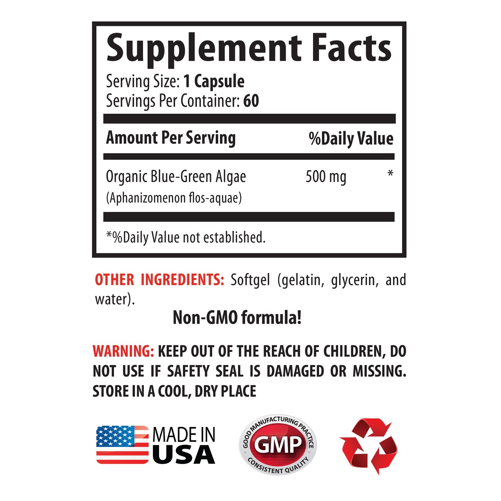blue green algae powder – BLUE GREEN ALGAE – antioxidants powder – 1 Bottle