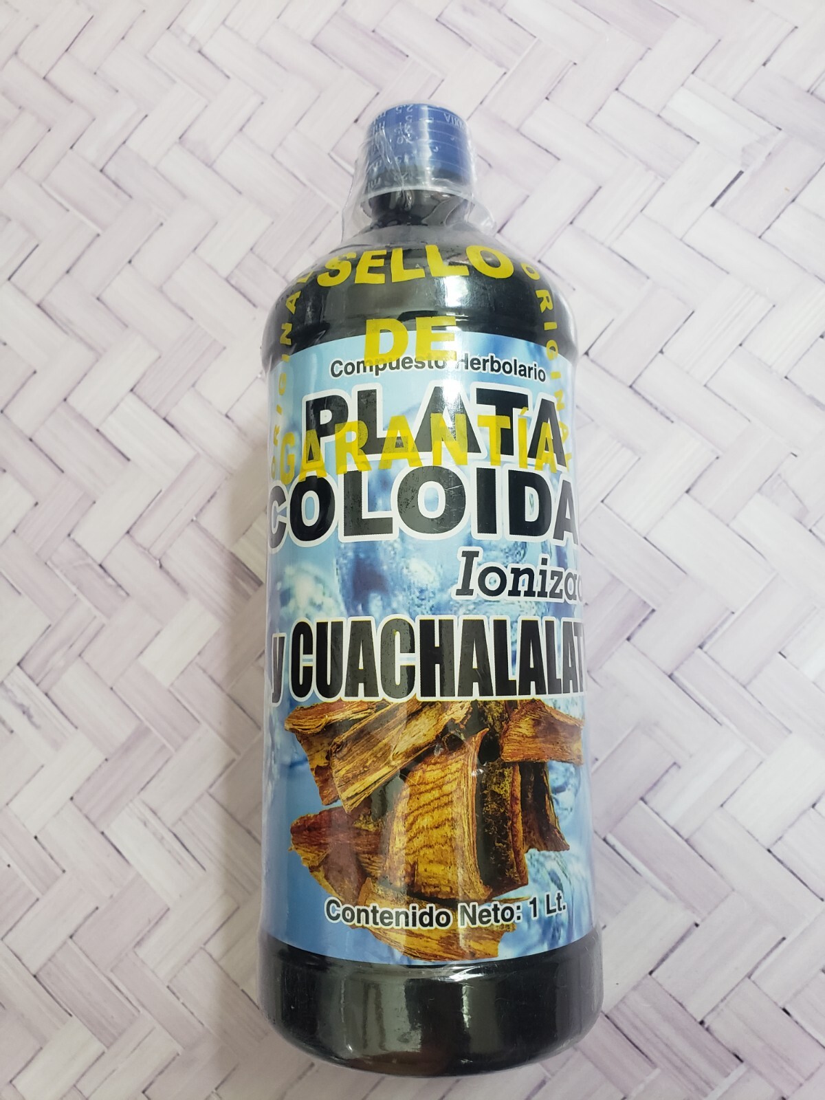 Plata Coloidal Ionizada y Cuachalalate Tonico 100% Natural 1 litro Suplemento