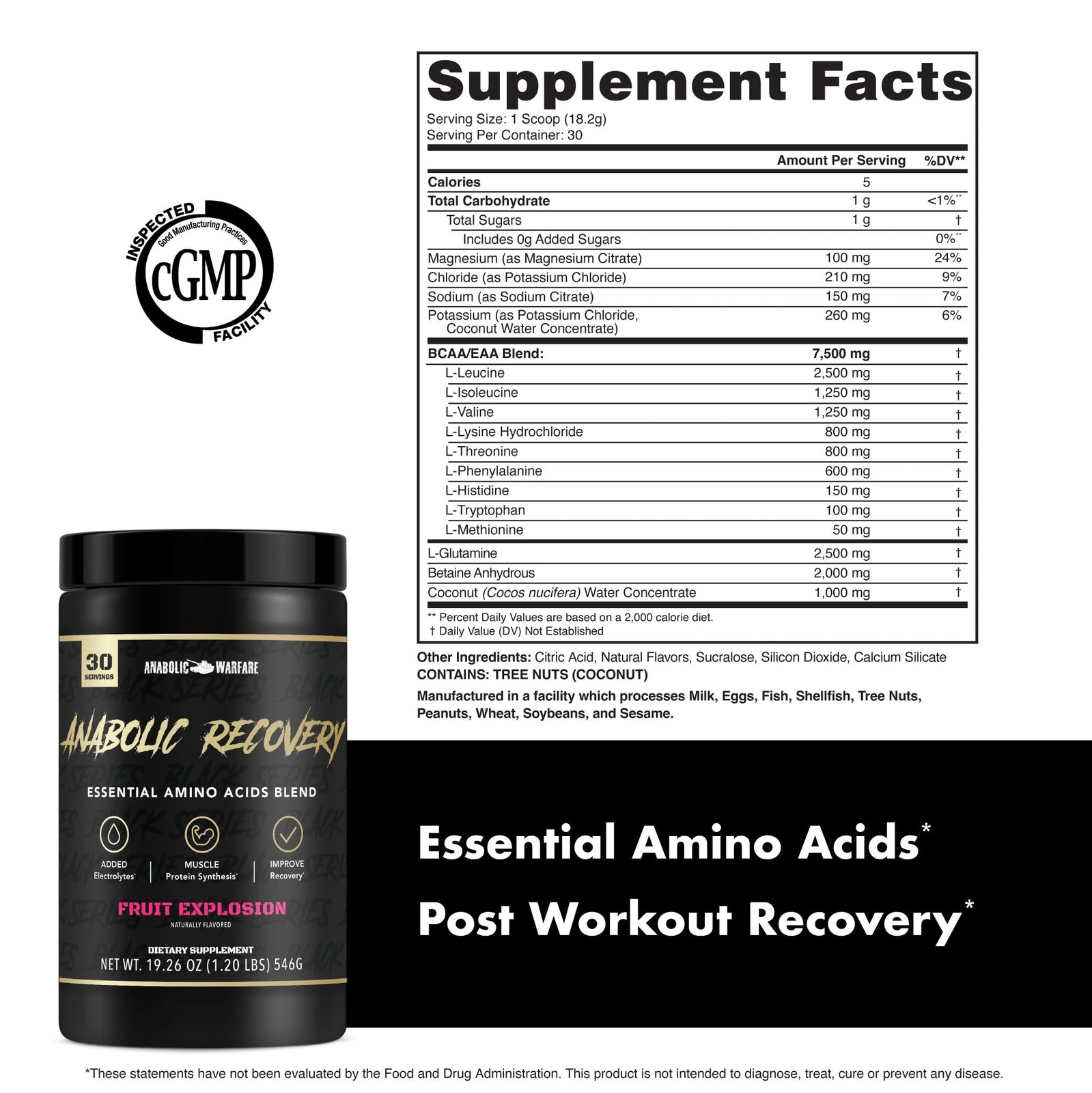 Anabolic Recovery, Essential Amino Acids, Post Workout Recovery, Premium Hydr…