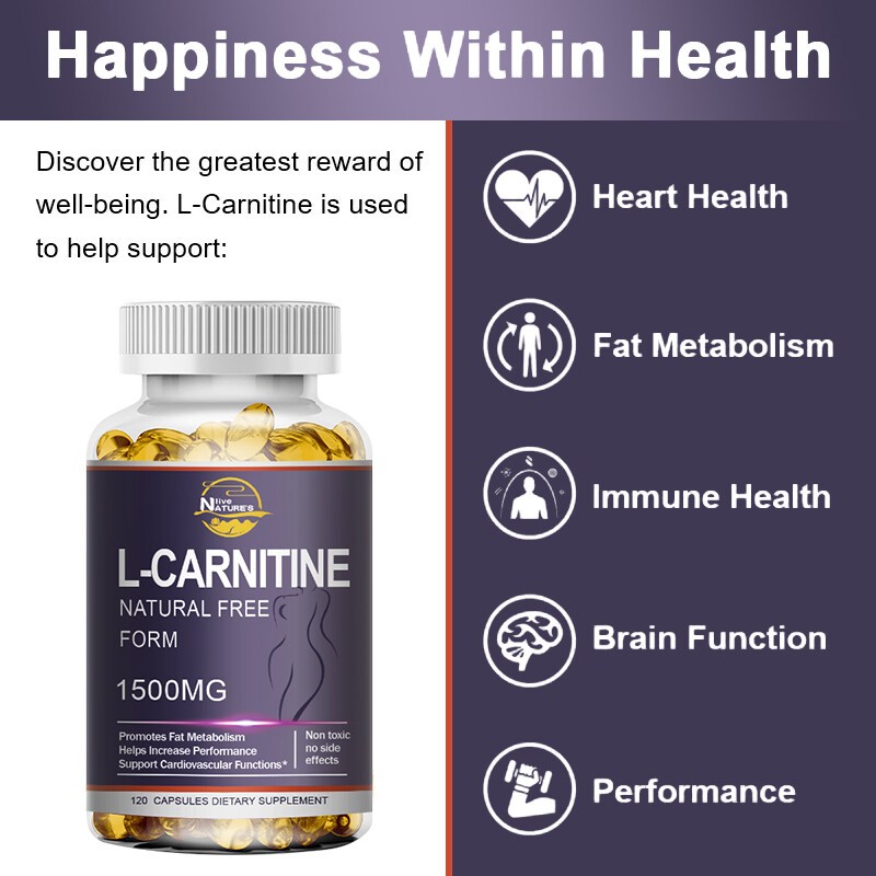 L-Carnitine 1500mg Fat Burner Weight Loss – Metabolism, Energy & Weight Support