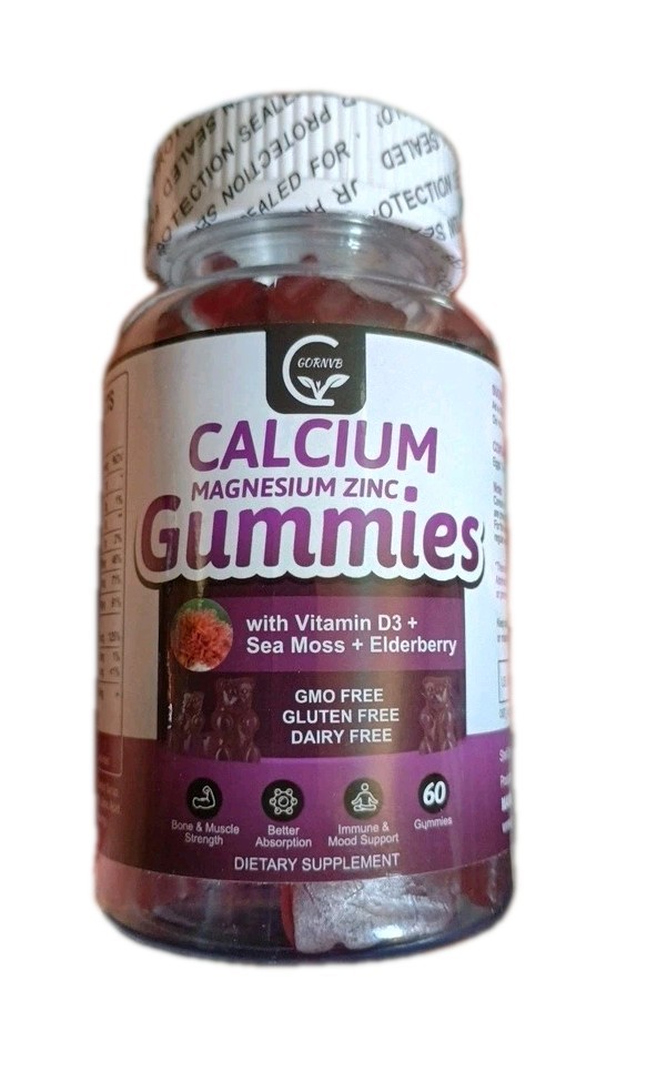 Calcium Magnesium Zinc Gummies + D3+Sea Moss +Elderberry Glycinate 300mg…11/27
