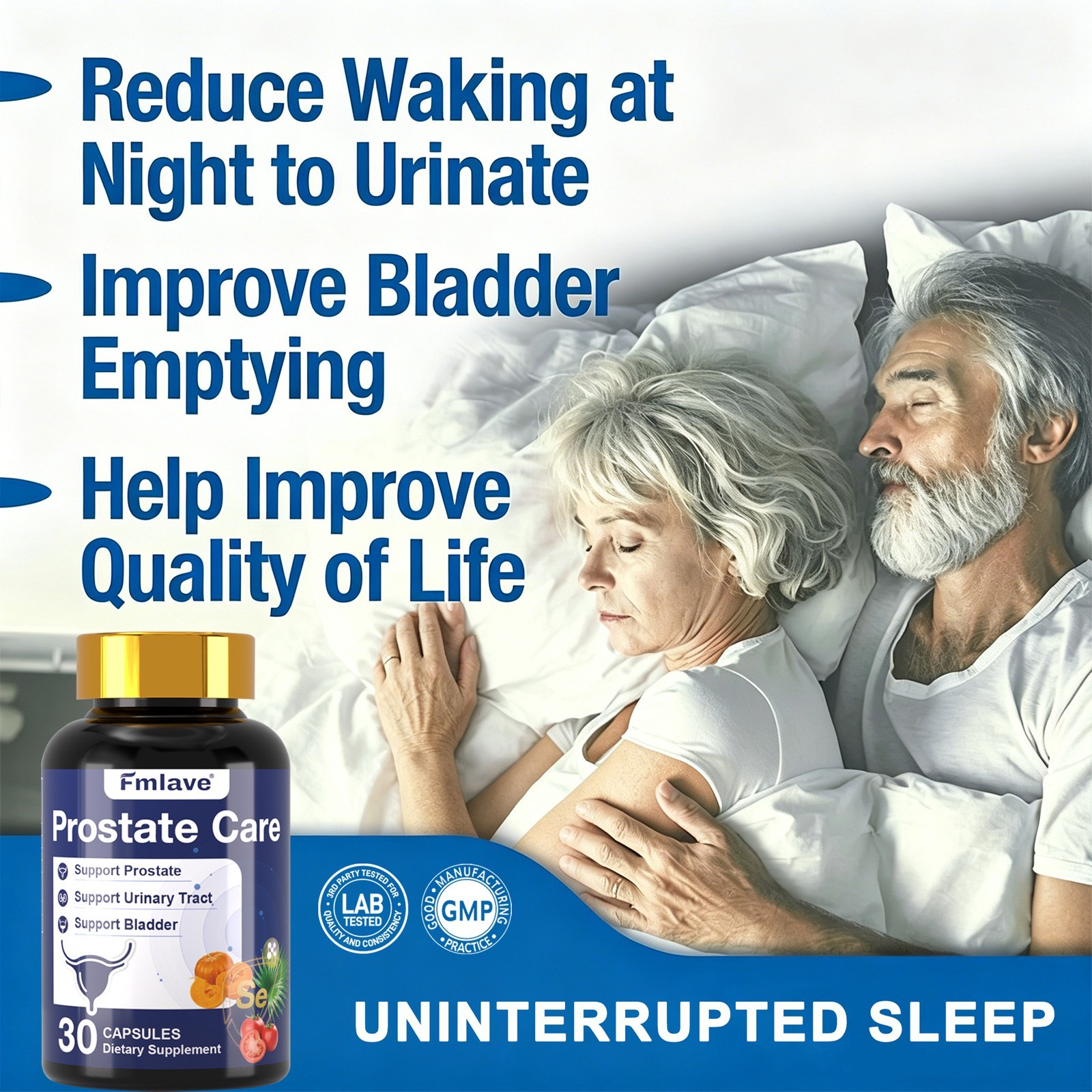 NAD+ Supplement for Men with Resveratrol & Saw Palmetto Energy & Prostate Health