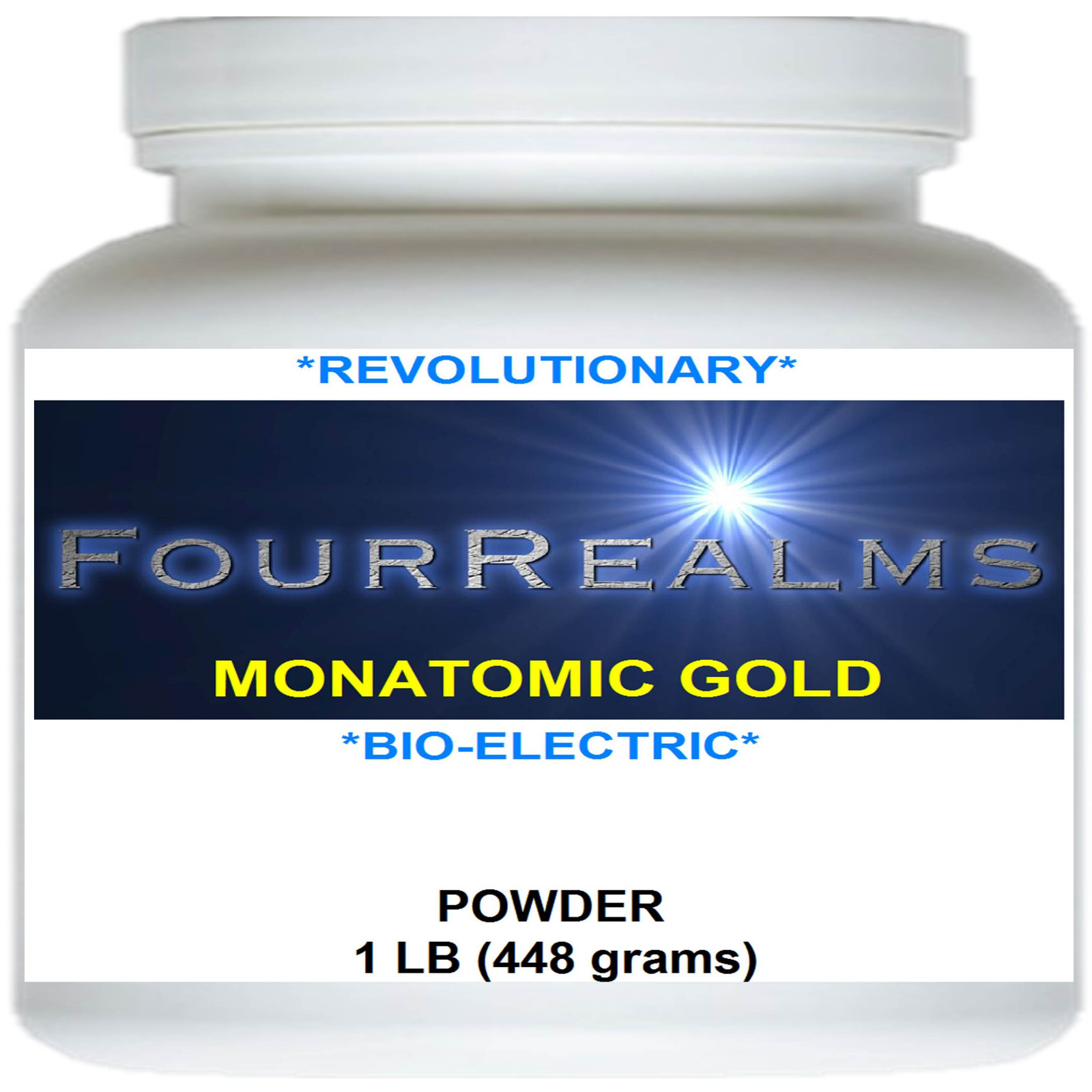 ORIGINAL POWERFUL MONATOMIC GOLD WHITE POWDER ORME | 448 Grams – 1lb