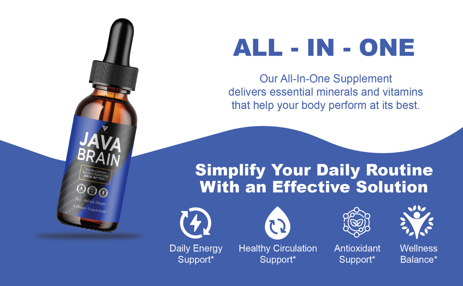 (3 Pack) Java Brain Advanced Health Drops, Java Brain Support (6oz)