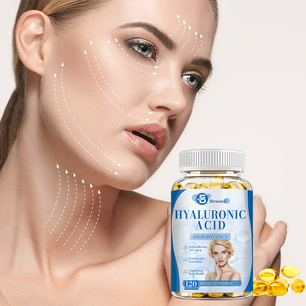 Hyaluronic Acid Anti Aging Hydrating Capsules Wrinkles Fine Lines Joint Health
