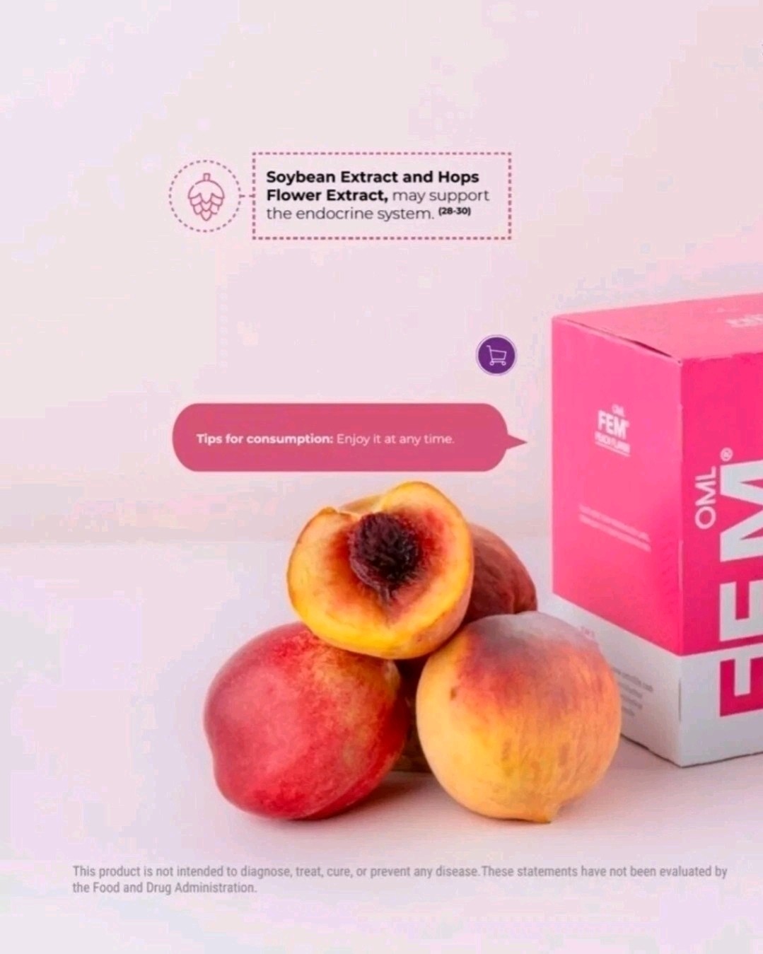 OML FemBox w/30 sachets 195g( 2 PACK ) Ayuda A Un Buen Equilibrio Hormonal