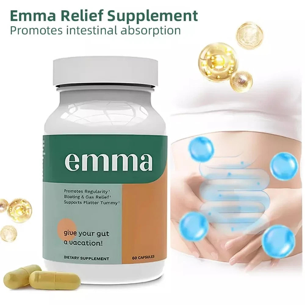 3 Pack Emma Gut Health Supplement 180 Capsules designed for Bloating Relief & Le