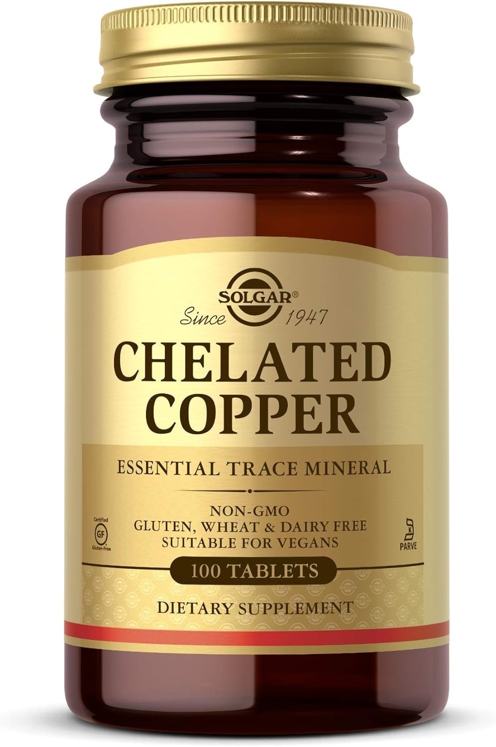 Lot of 4 Solgar Chelated Copper Gluten Vegan Wheat Dairy Free 100 Caps Exp 10/27