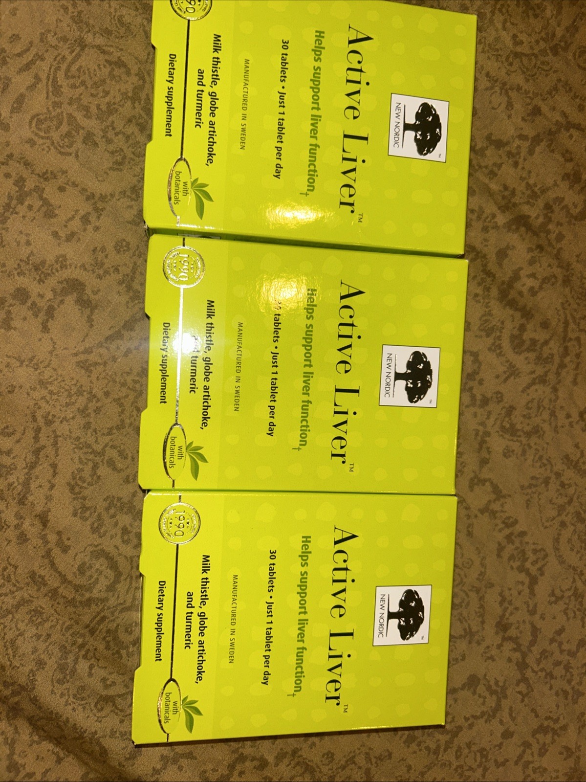Lot Of 3 Boxes, New Nordic For Liver Health, From Sweden, Exp 04/29