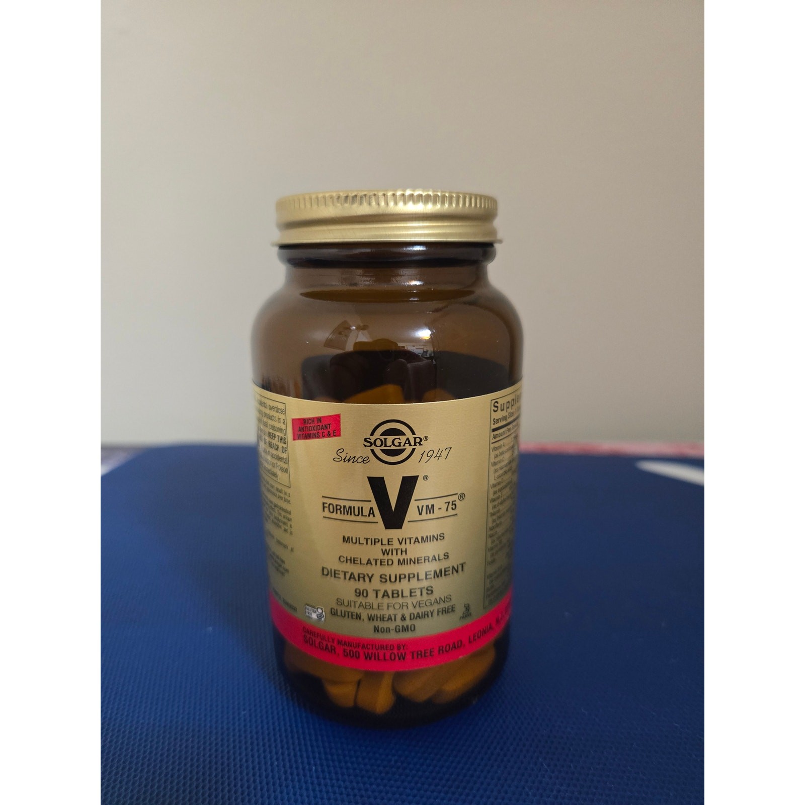 Solgar Formula VM-75 Multiple Vitamins Chelated Minerals 90 Tablets NIB New