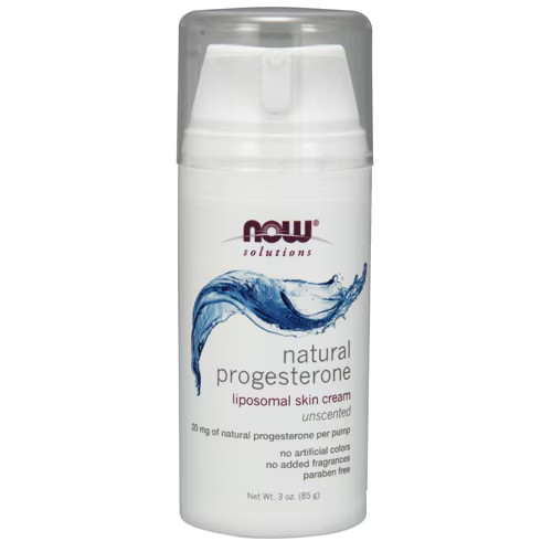 3 X NOW Solutions, Progesterone from Wild Yam, Balancing Skin Cream, Unscented