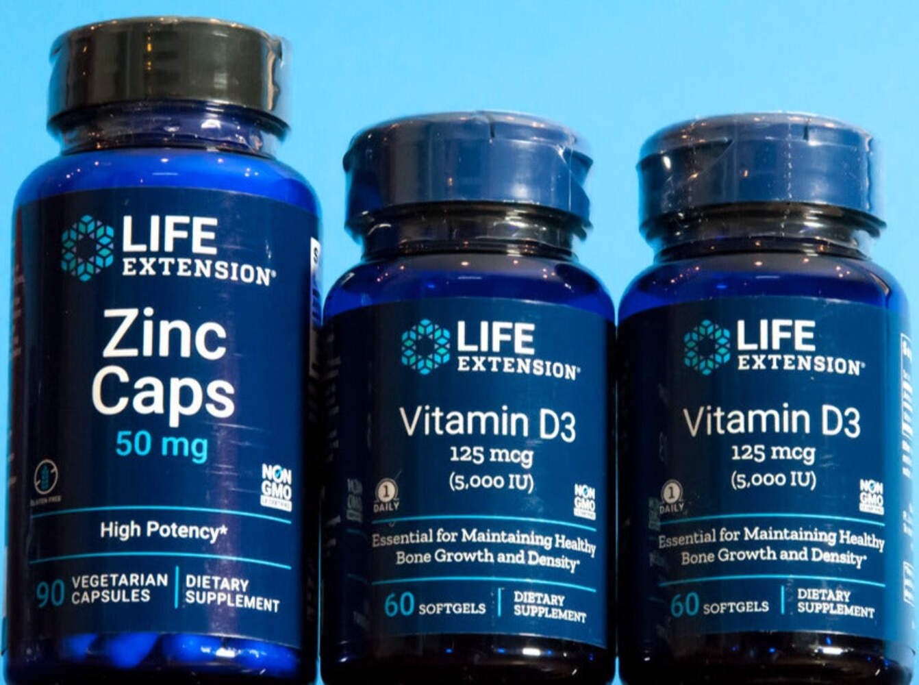 Zinc 1 Pack Vitamin D3 2 Pack Life Extension