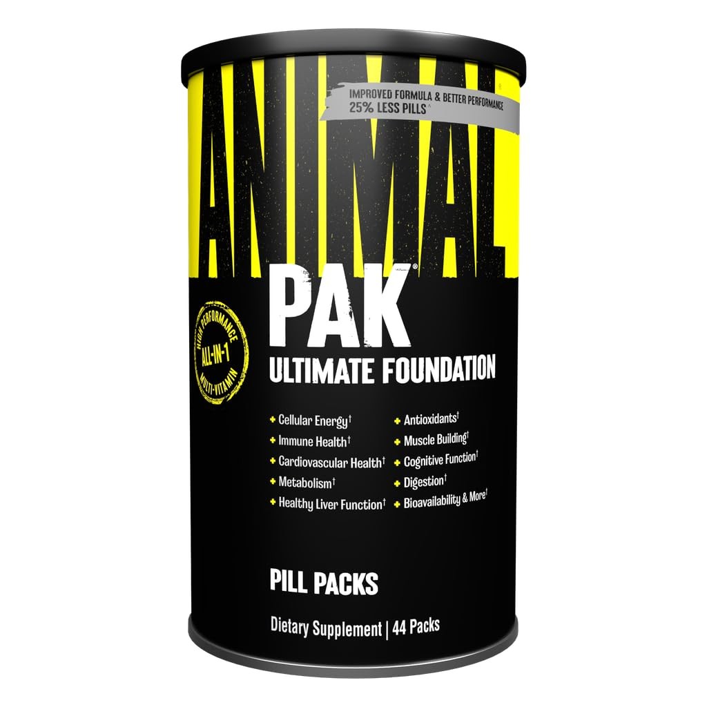 Animal Pak – Convenient Multivitamin for Men & 44 Count (Pack of 1), Tablets