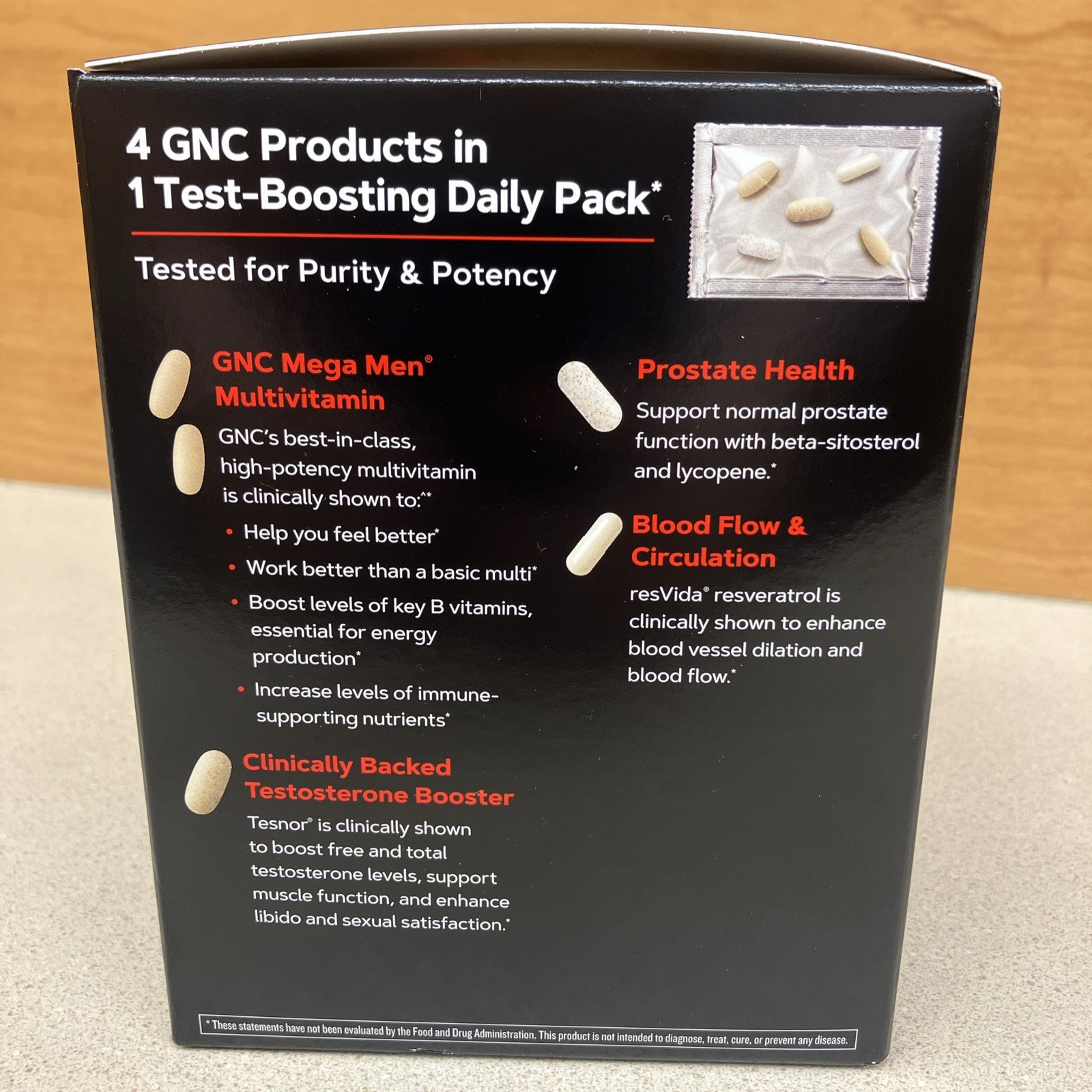 BRAND NEW GNC Mega Men Healthy Test Vitapak 30 Pack