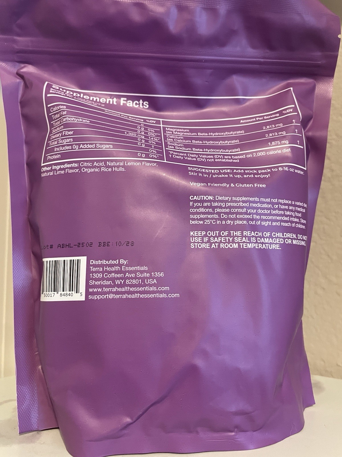 Terra Health Essentials Solusticks BHB Mix Margarita Mocktail 30 10.58 oz