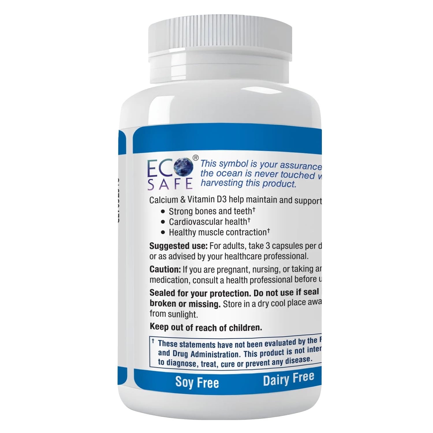 Coral Complex 3 Calcium Supplement Vitamin D3 & 180 Count (Pack of 1)