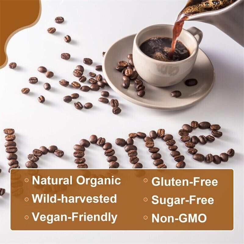 Organic Lions Mane Mushroom Coffee Powder 120g Brain & Memory Hericium Erinaceus