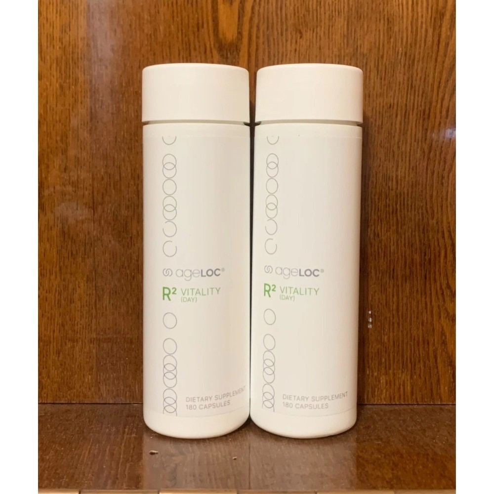 2 Pack Nuskin ageLOC R2 Day Vitality Dietary Supplement Energy Support