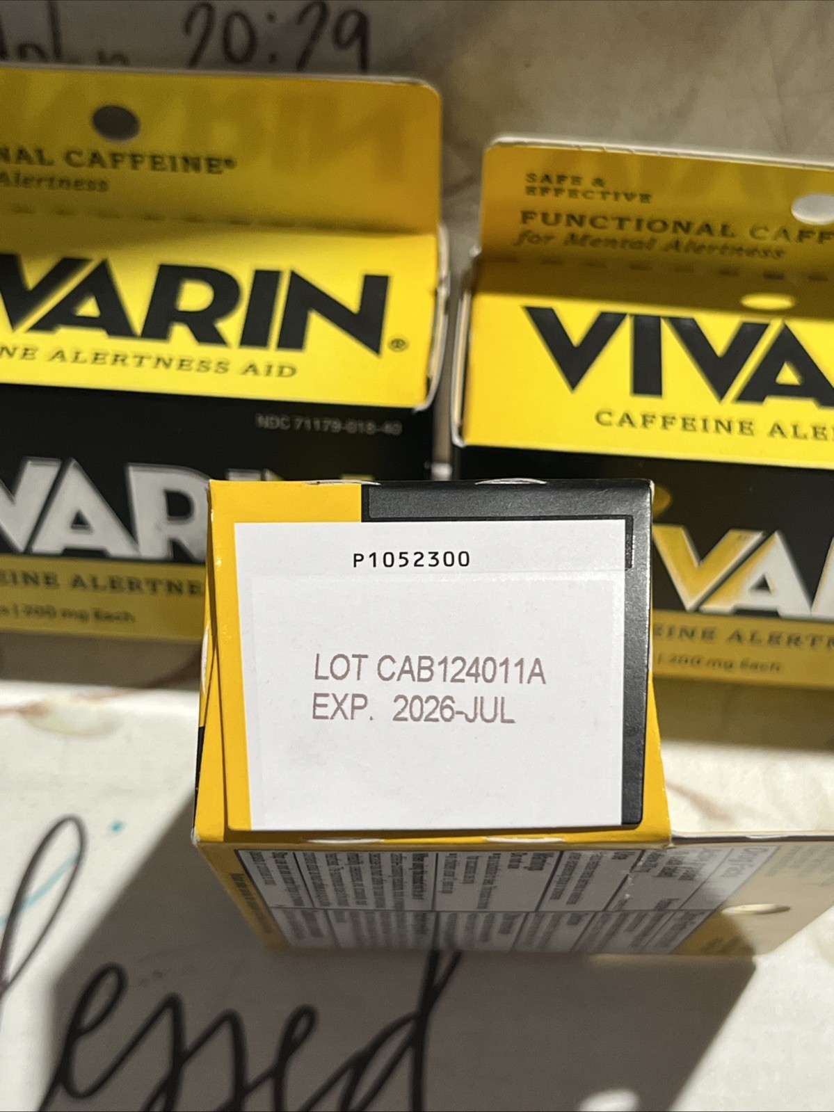 Vivarin Caffeine Alertness Aid Tablets Ct 40 Tabs (3 Pack) Exp 07/26