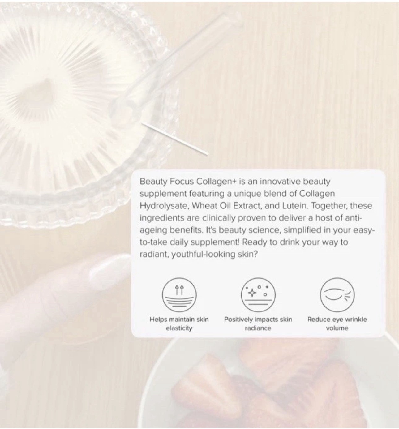 Nu Skin Beauty Focus Collagen+ Peach & Nu Biome Caffeine FREE | 5 Days | Nuskin