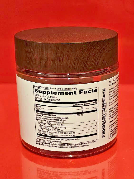 Plexus MegaX Plant Based OMEGA Support Brain & Heart 60 Softgels – FREE SHIPPING