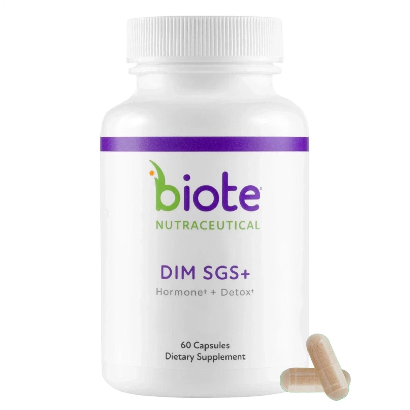Biote Nutraceutical – DIM SGS+, + Detox – 60 Capsules